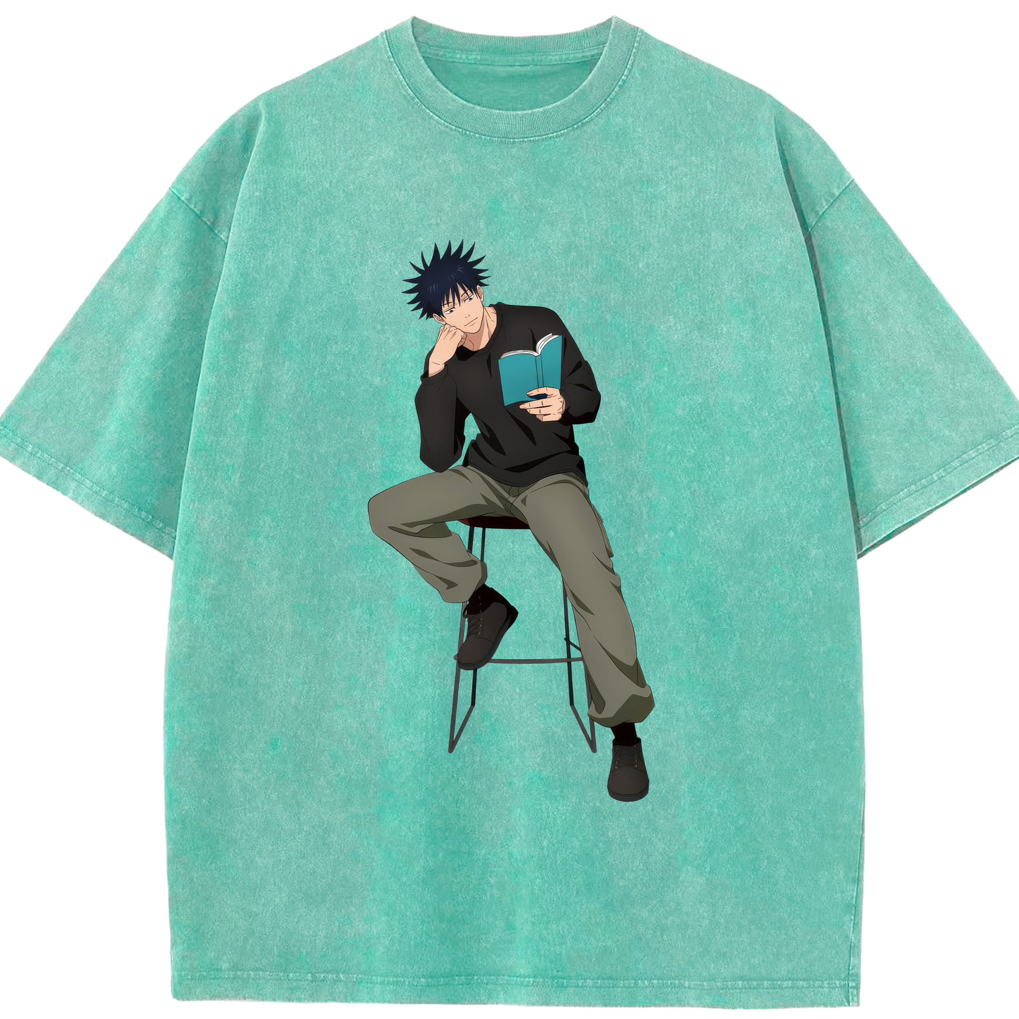 （画像用） 呪術廻戦 Jujutsu Kaisen 綿100% ヴィンテージ風 半袖Tシャツ（フロントプリント）
